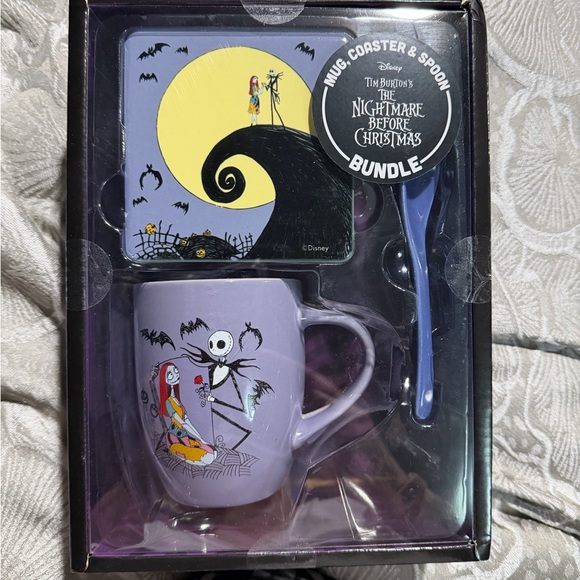 Disney Other - Disney Nightmare Before Christmas Purple Mug Set